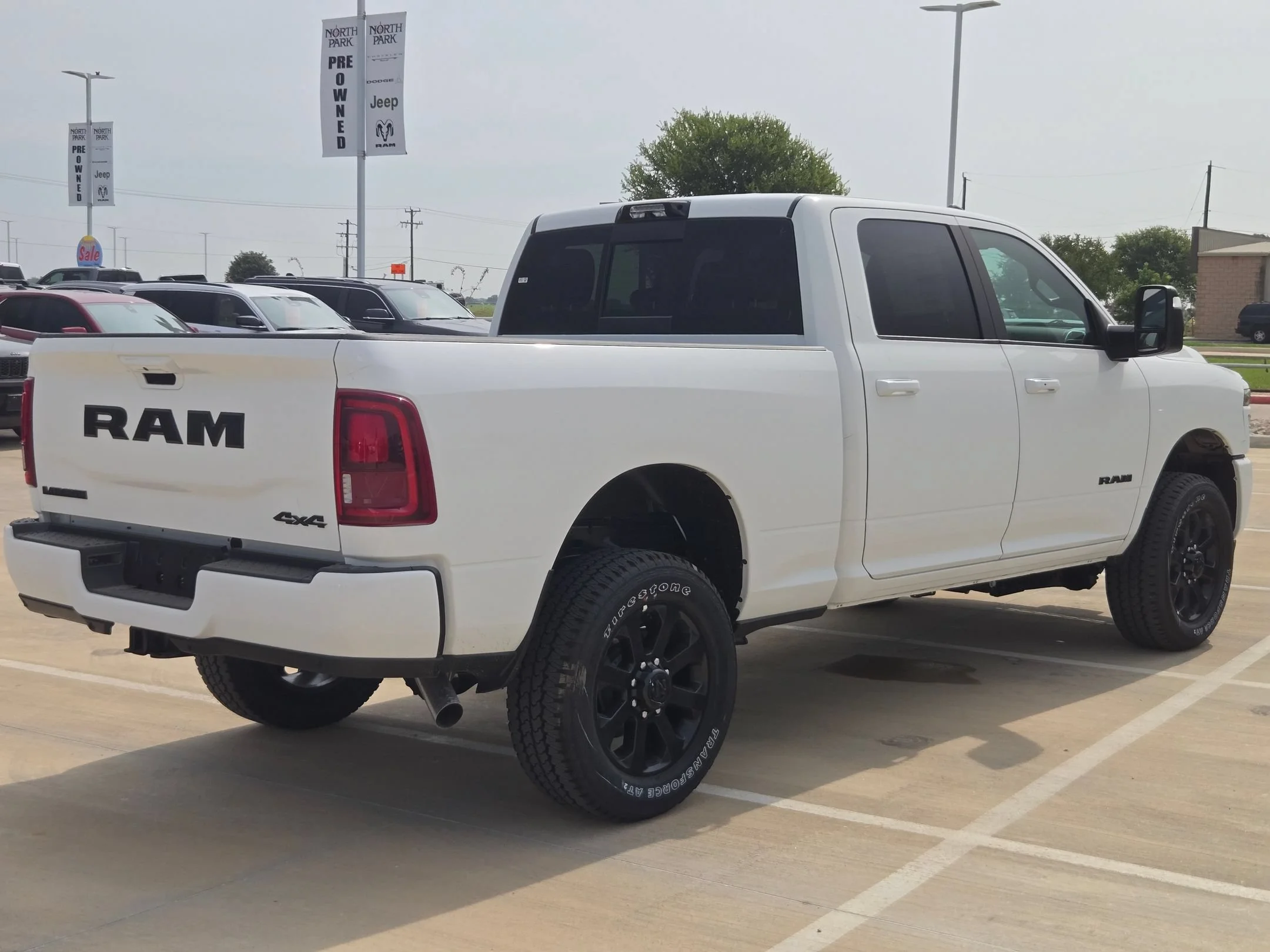 New 2026 Bright White Clear-Coat Exterior Paint RAM Laramie image 3