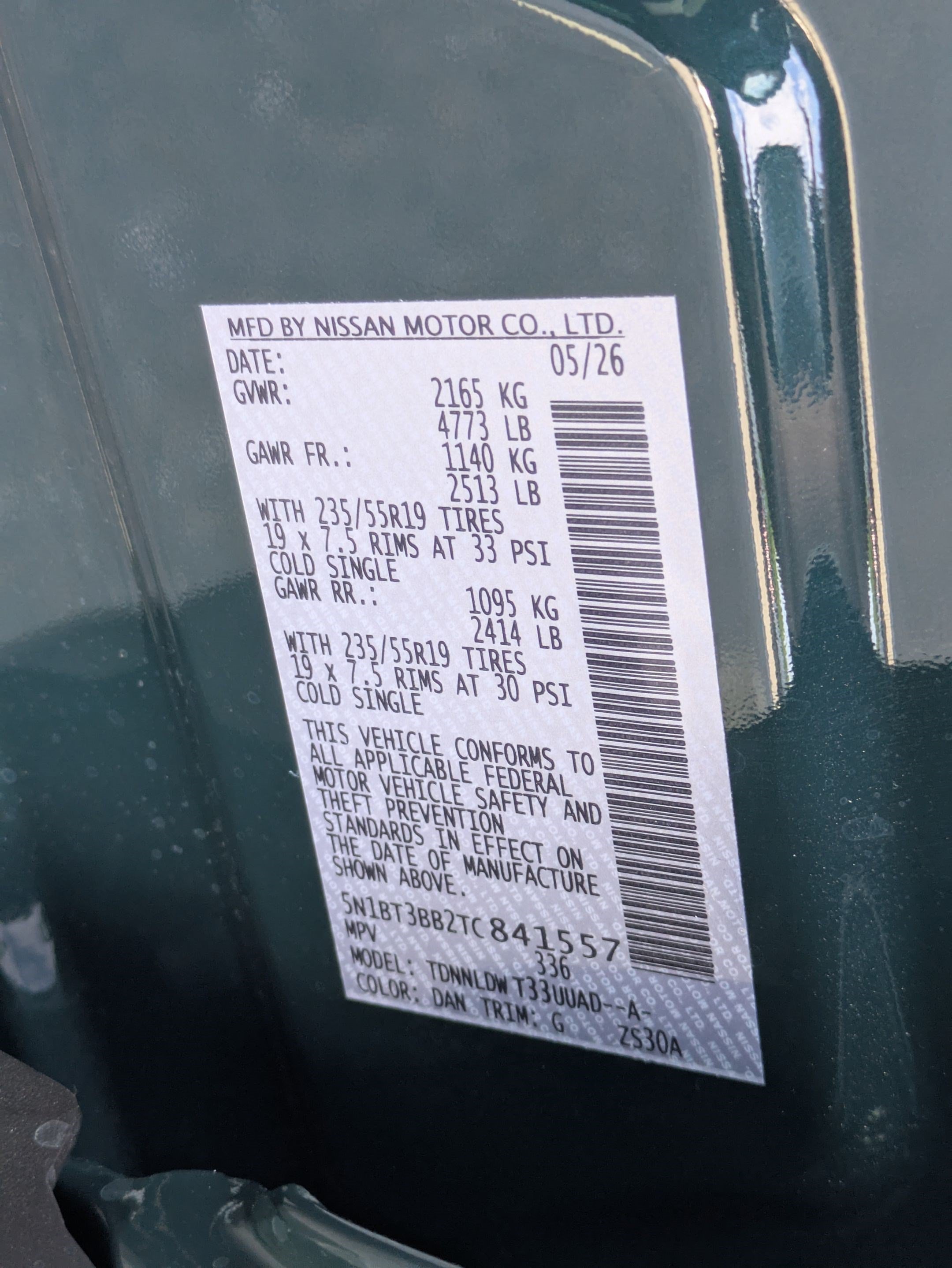 New 2026 Obsidian Green Pearl Nissan Rock Creek® image 16
