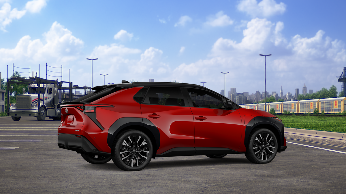 New 2026 Supersonic Red with Midnight Black Metallic roof Toyota Limited image 11