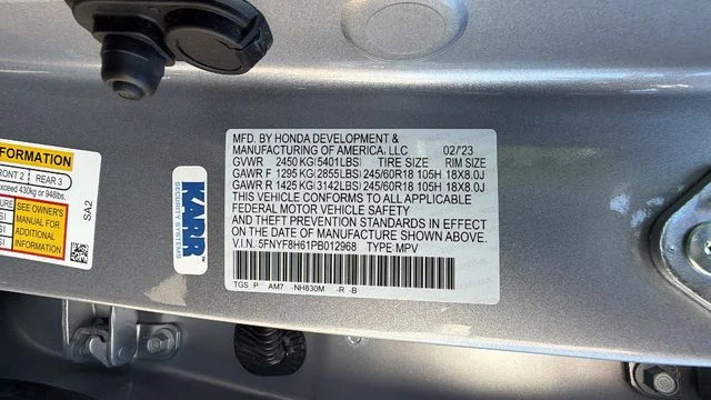 Used 2023 Silver Honda TrailSport image 33