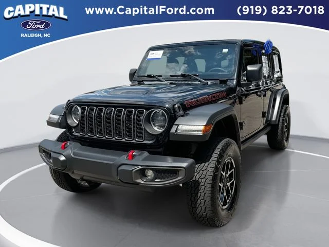 Used 2024 Black Jeep Rubicon image 1