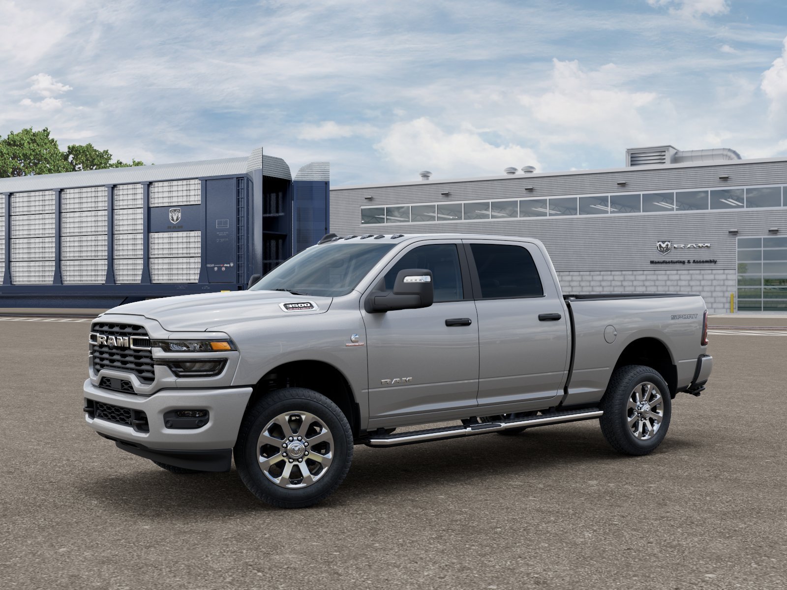 New 2026 Silver-Zynith Exterior Paint RAM Big Horn image 1