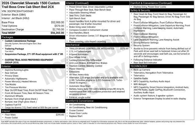 2026 Chevrolet Silverado 1500 Custom Trail Boss - Photo 25