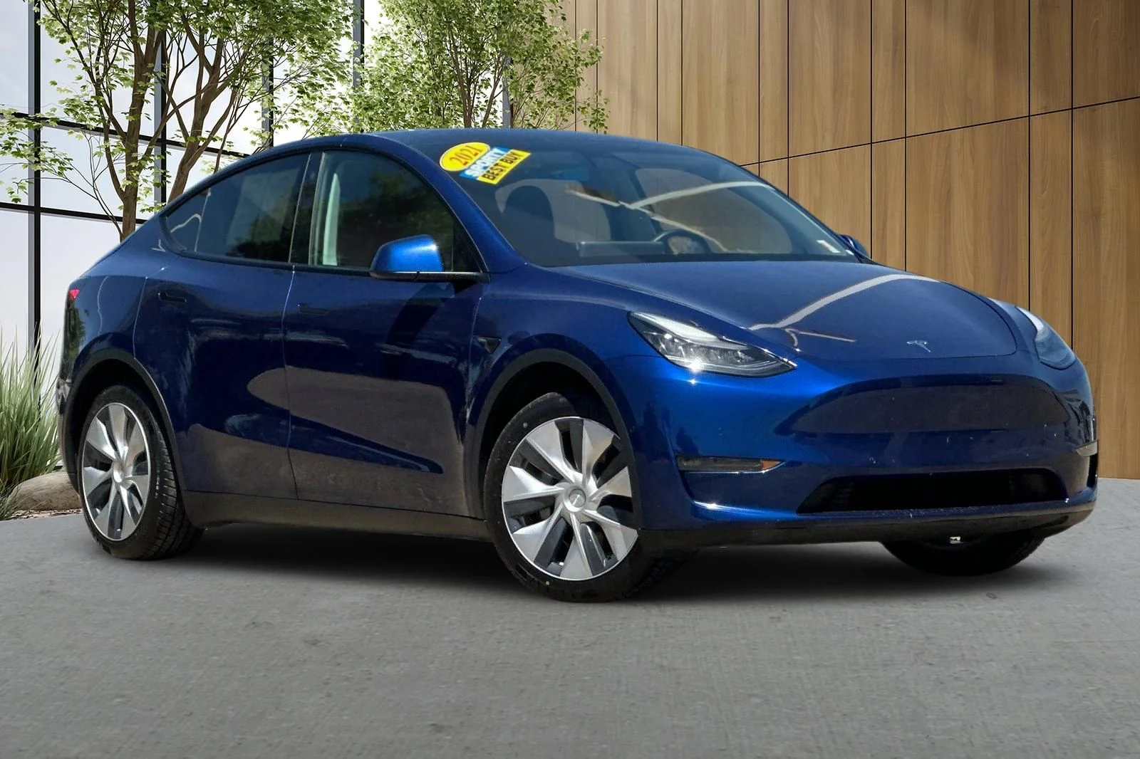 Used 2021 Blue Tesla Long Range image 1