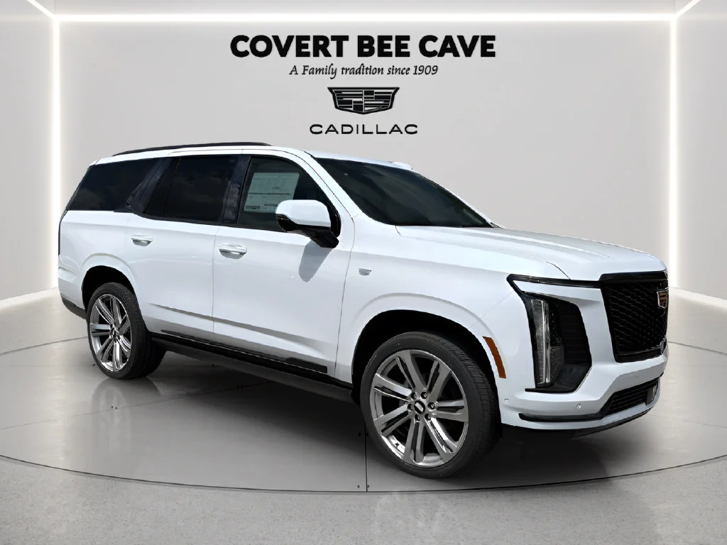 New 2026 Vibrant White Tricoat Cadillac Platinum Sport image 1