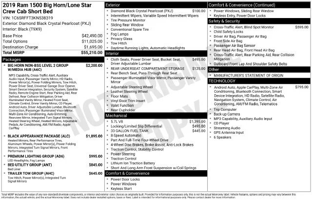 Used 2019 Black Ram Big Horn/Lone Star image 8