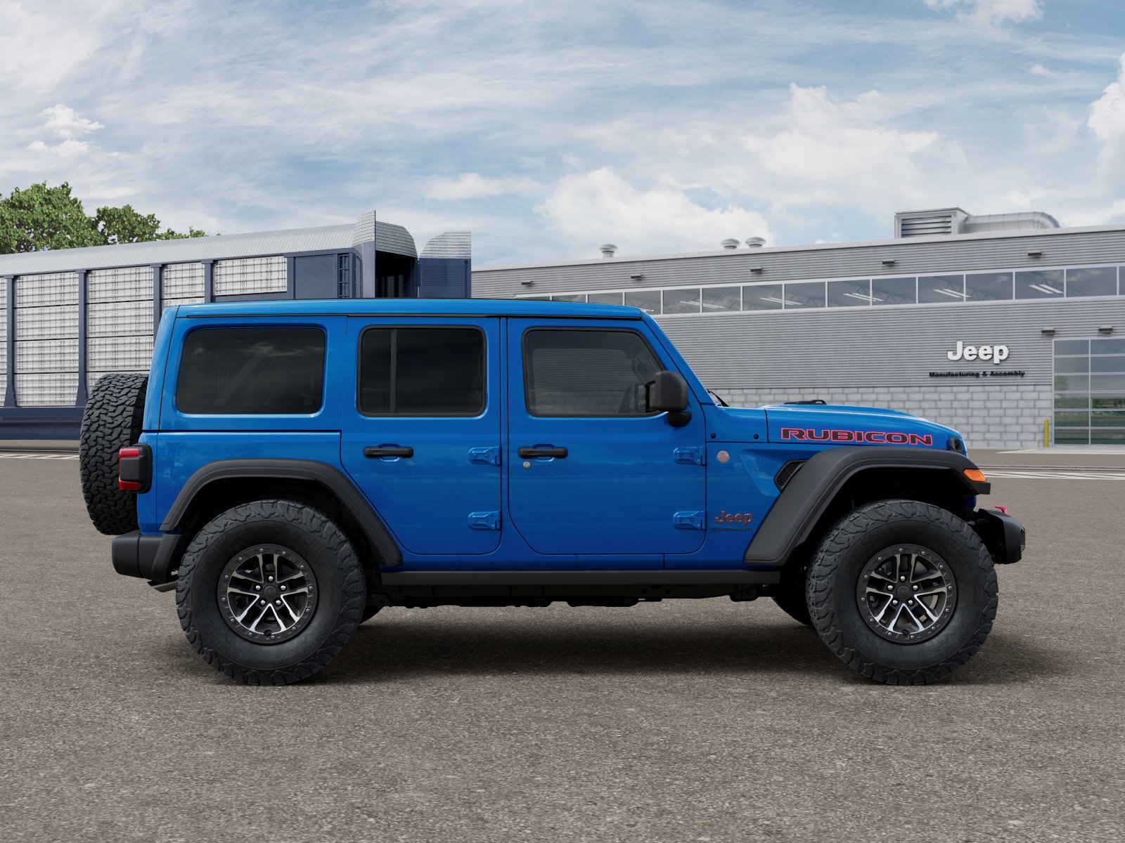 New 2026 Hydro Blue Pearl-Coat Exterior Paint Jeep Rubicon image 12