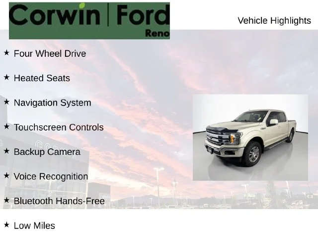 Certified Used 2018 White Gold Ford Lariat image 7
