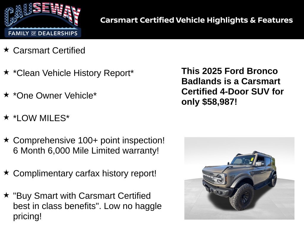 Certified Used 2025 Gray Ford Badlands image 2
