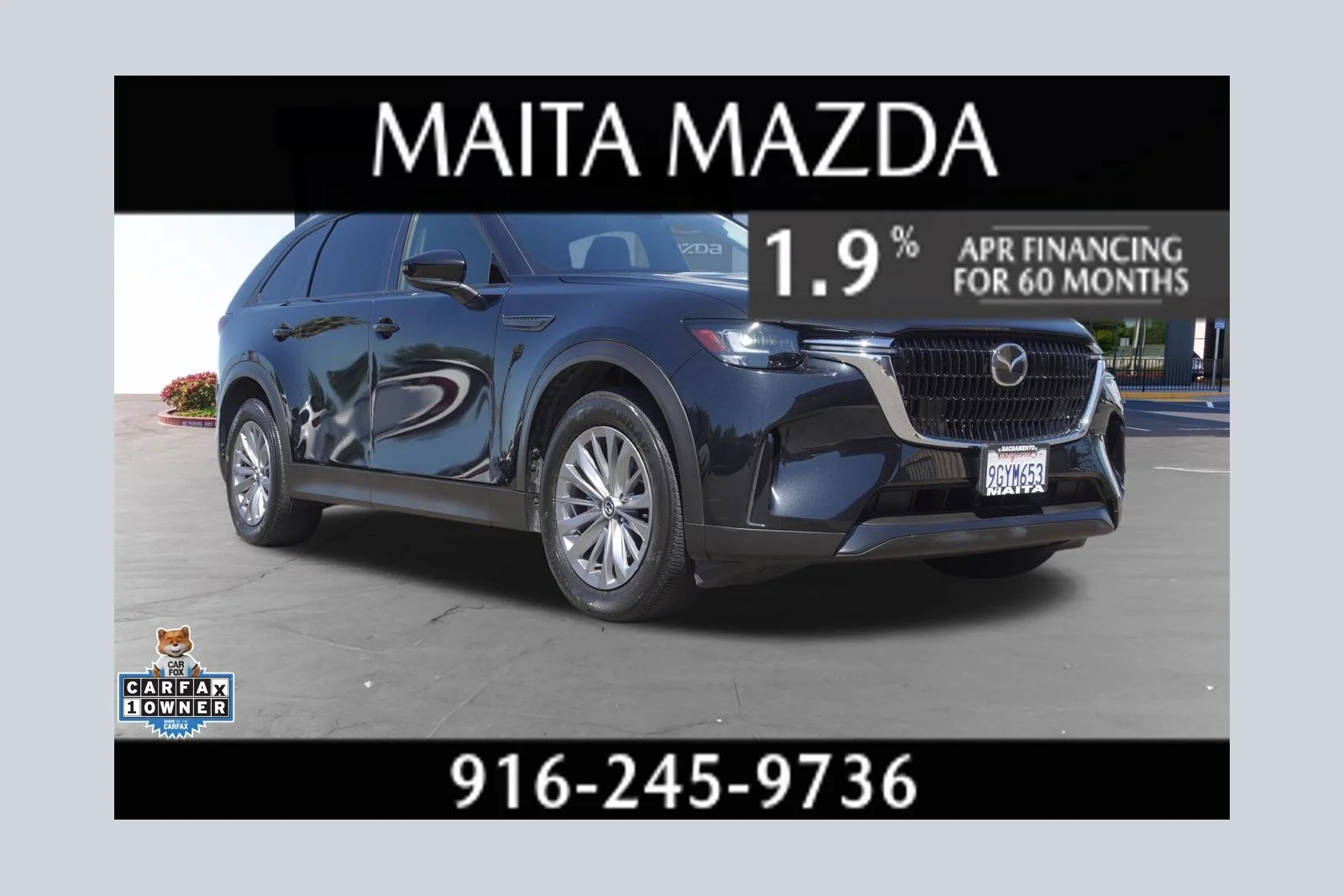 Certified Used 2024 Jet Black Mica Mazda 3.3 Turbo Preferred image 1