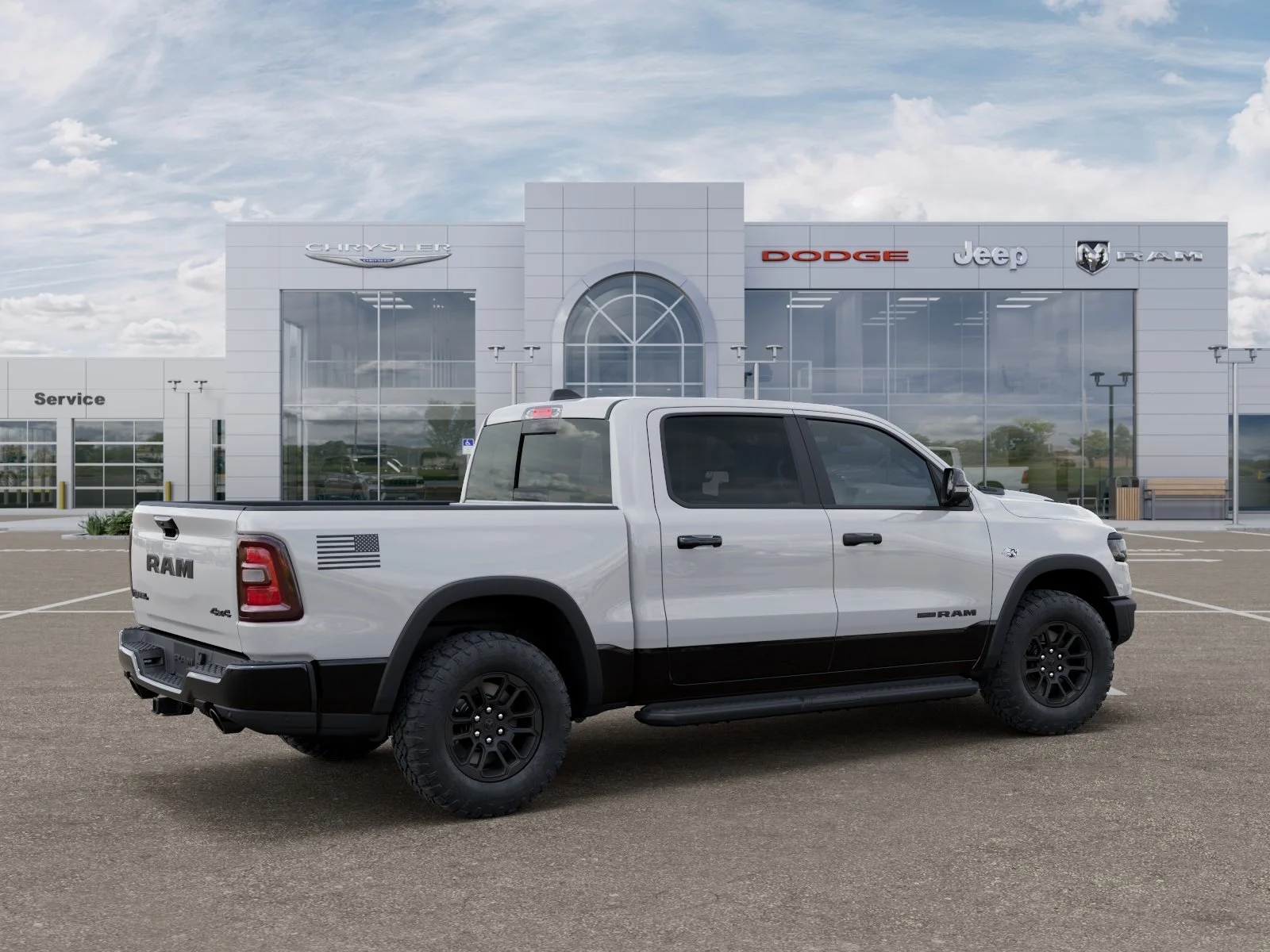 New 2026 Bright White Clear-Coat Exterior Paint RAM Rebel image 40