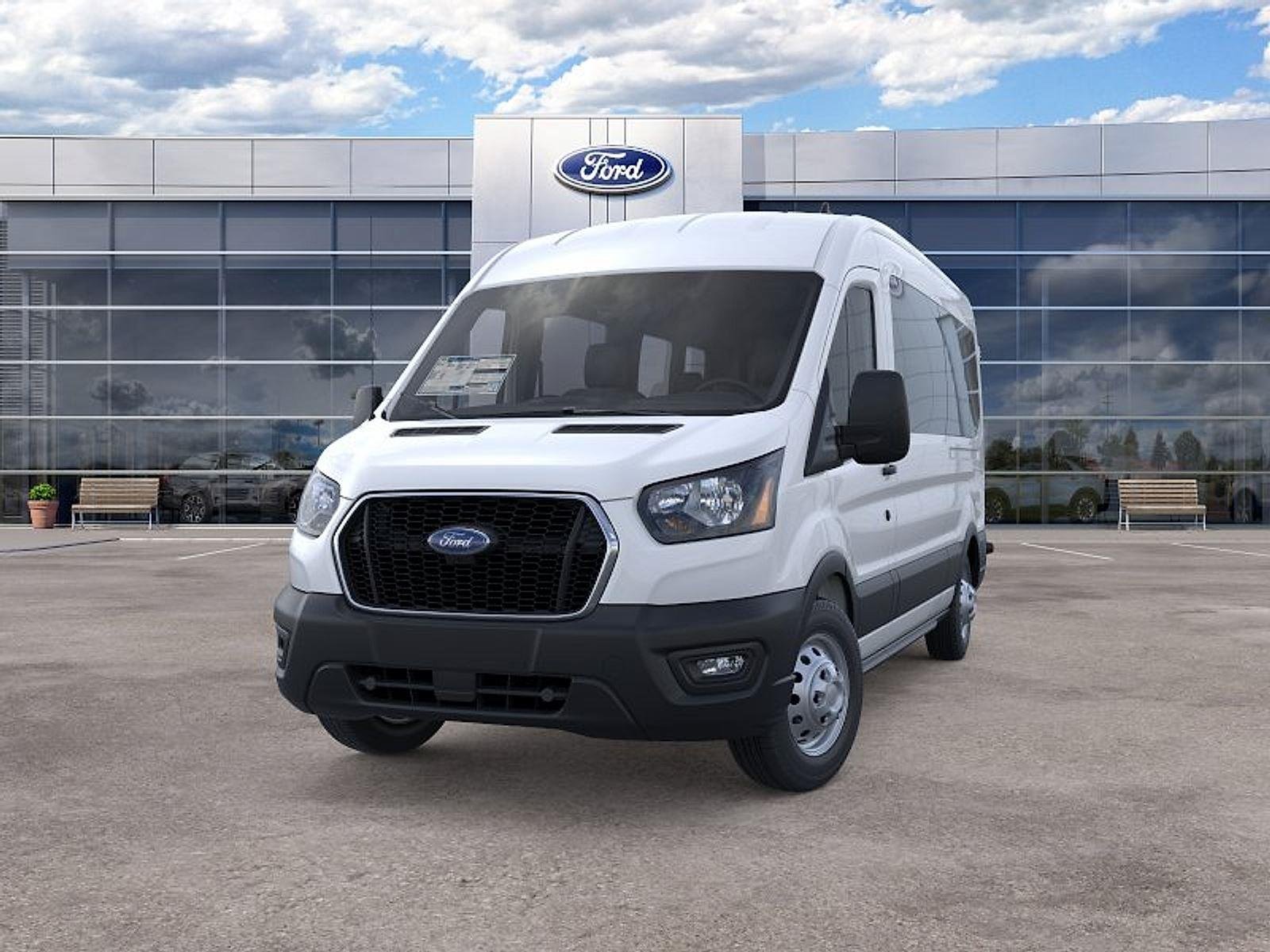 New 2025 Oxford White Ford Passenger Van XL image 2