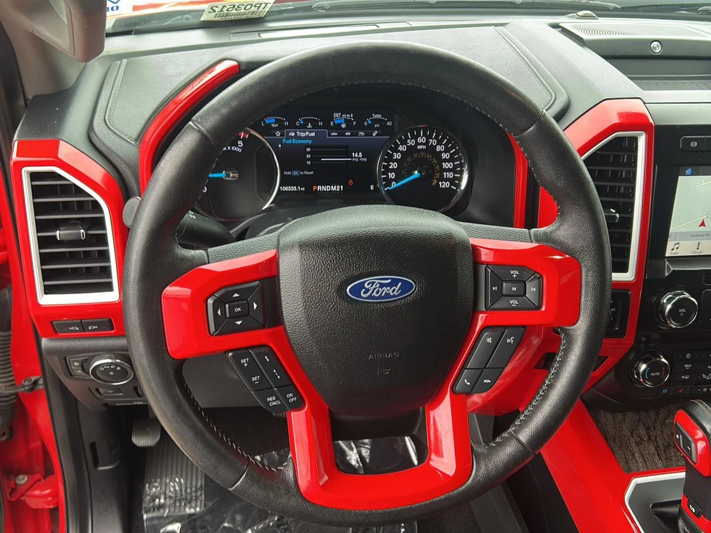 Used 2019 Race Red Ford LARIAT image 12