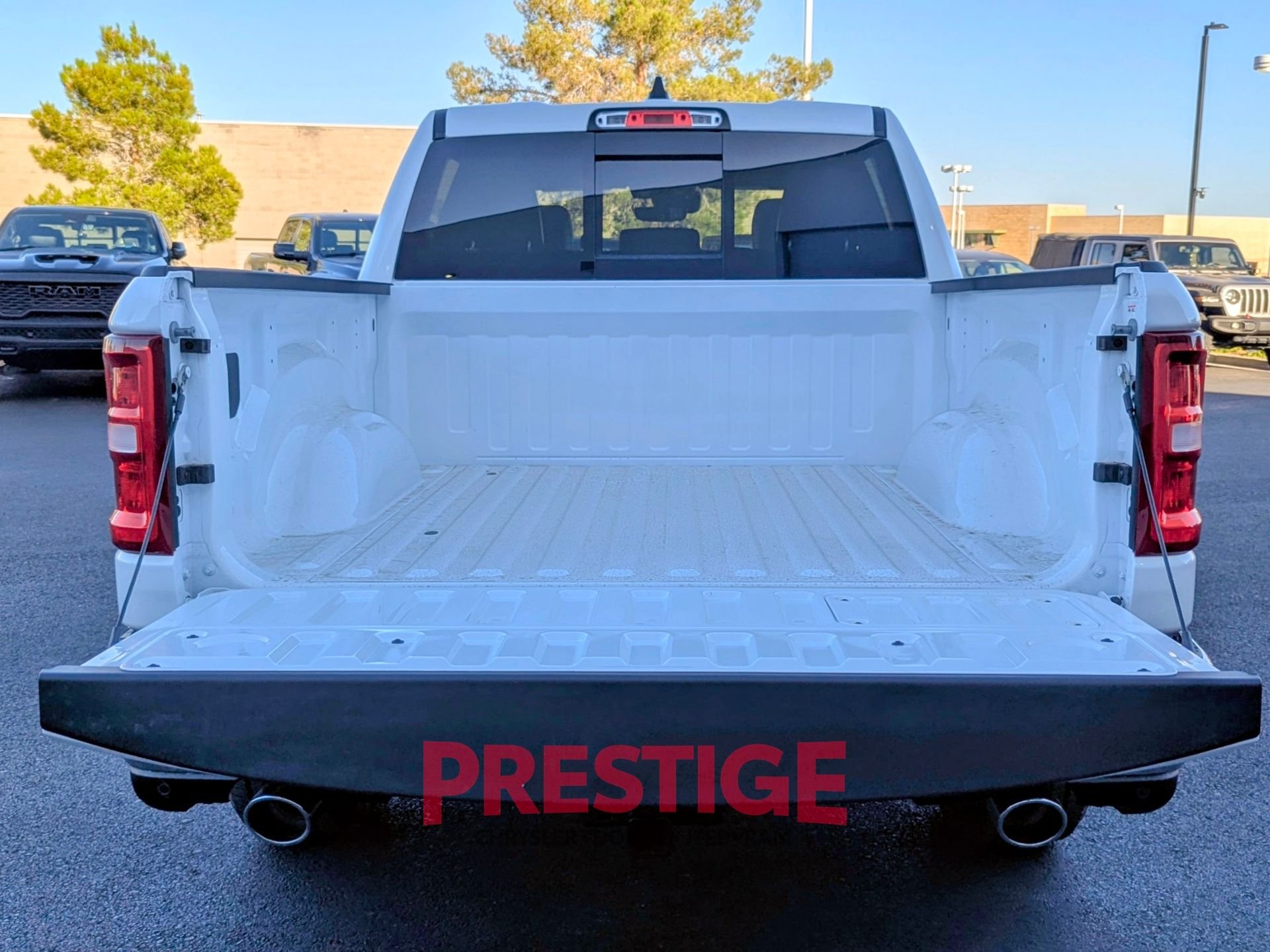New 2026 Bright White Clear-Coat Exterior Paint RAM Laramie image 7
