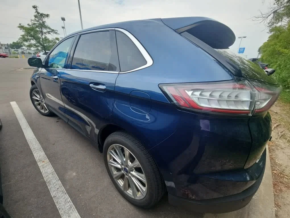 Used 2017 Blue Jeans Metallic Ford Titanium image 6