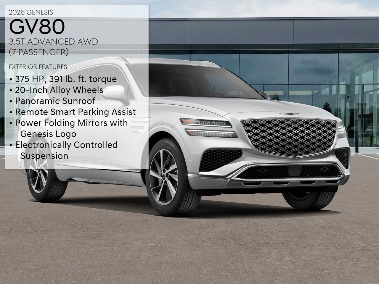 New 2026 White Genesis 3.5T ADVANCED image 3