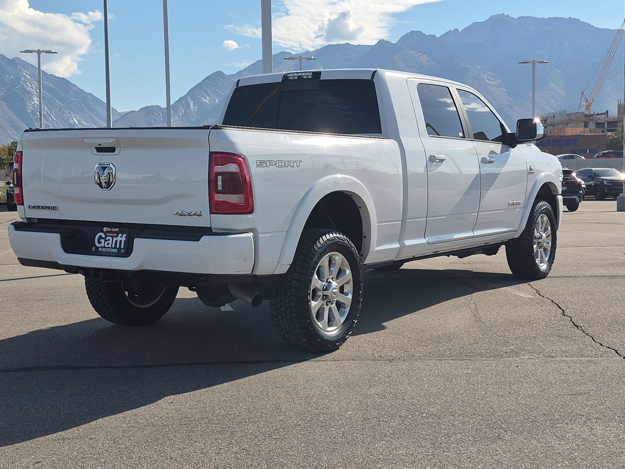 Used 2019 Bright White Clearcoat Ram Laramie image 3