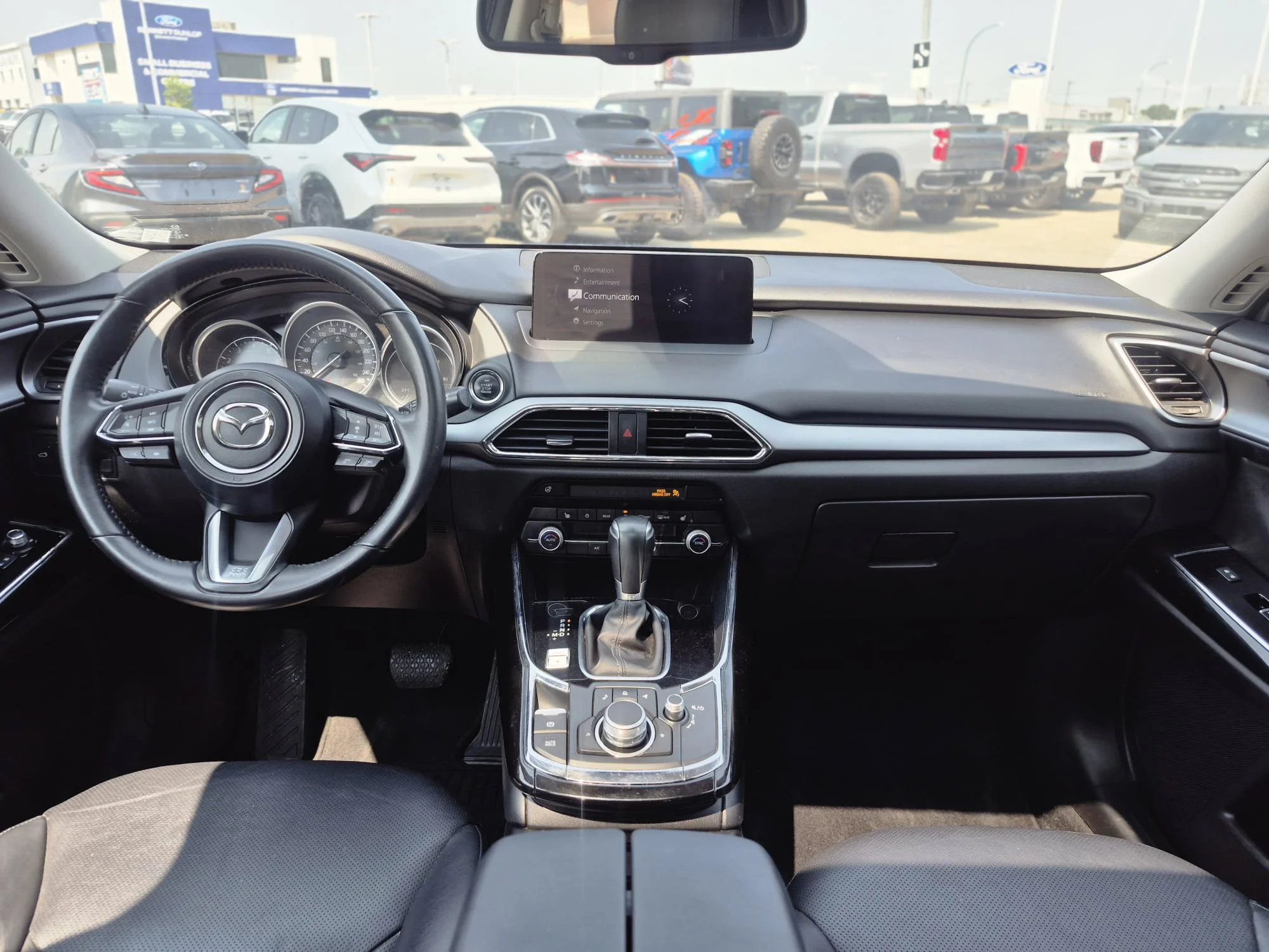 Certified Used 2023 Deep Crystal Blue Mica Mazda GS-L AWD*7 Pass | Adaptive Cruise | Htd Leather | Sunroof | Htd Wheel | Lane Keep Assist | Park Asst image 8