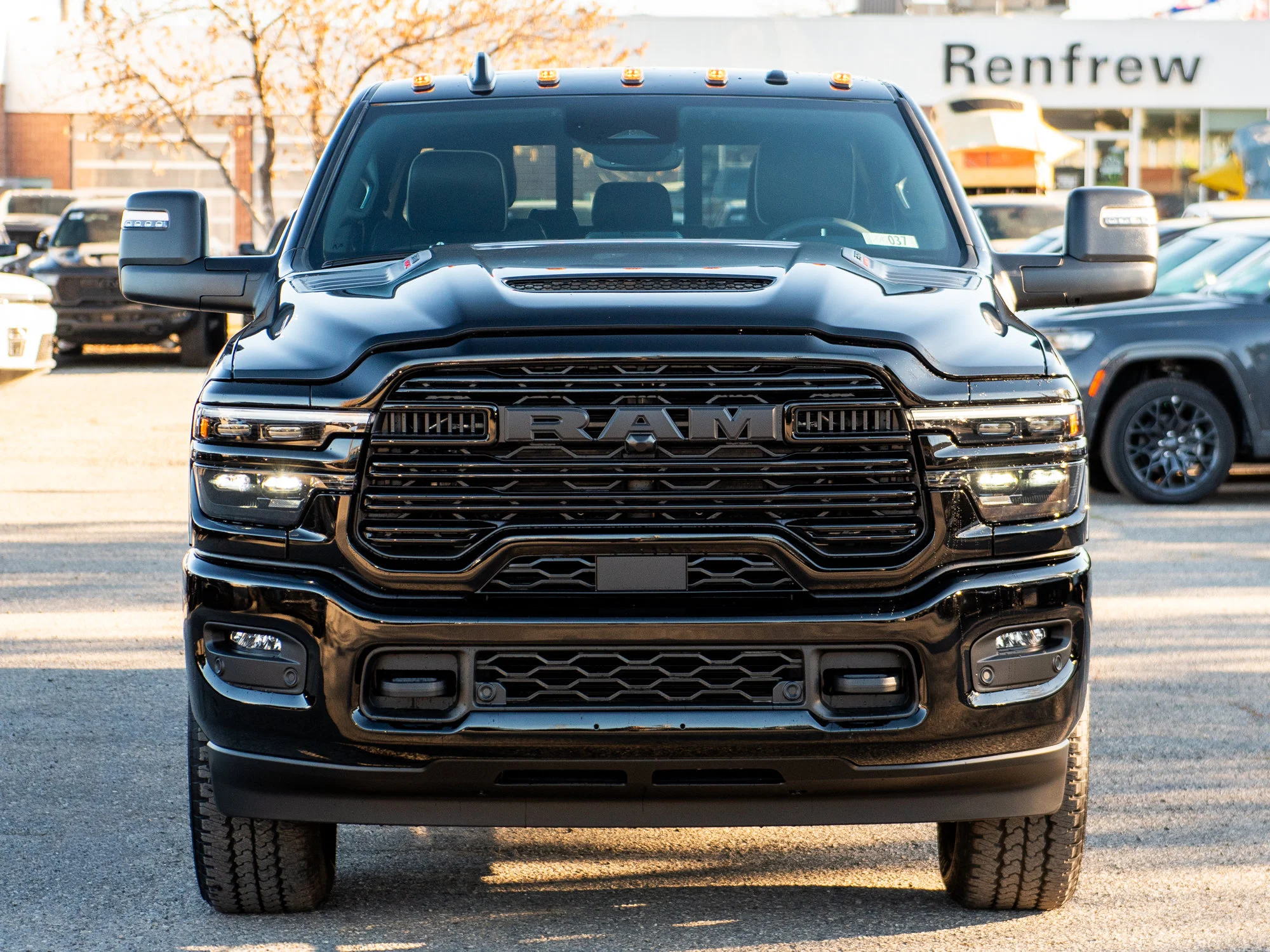 New 2027 Black RAM Laramie Night* Mega Cab 4x4, Sunroof, Heated Leather, 5th Wheel Prep image 12