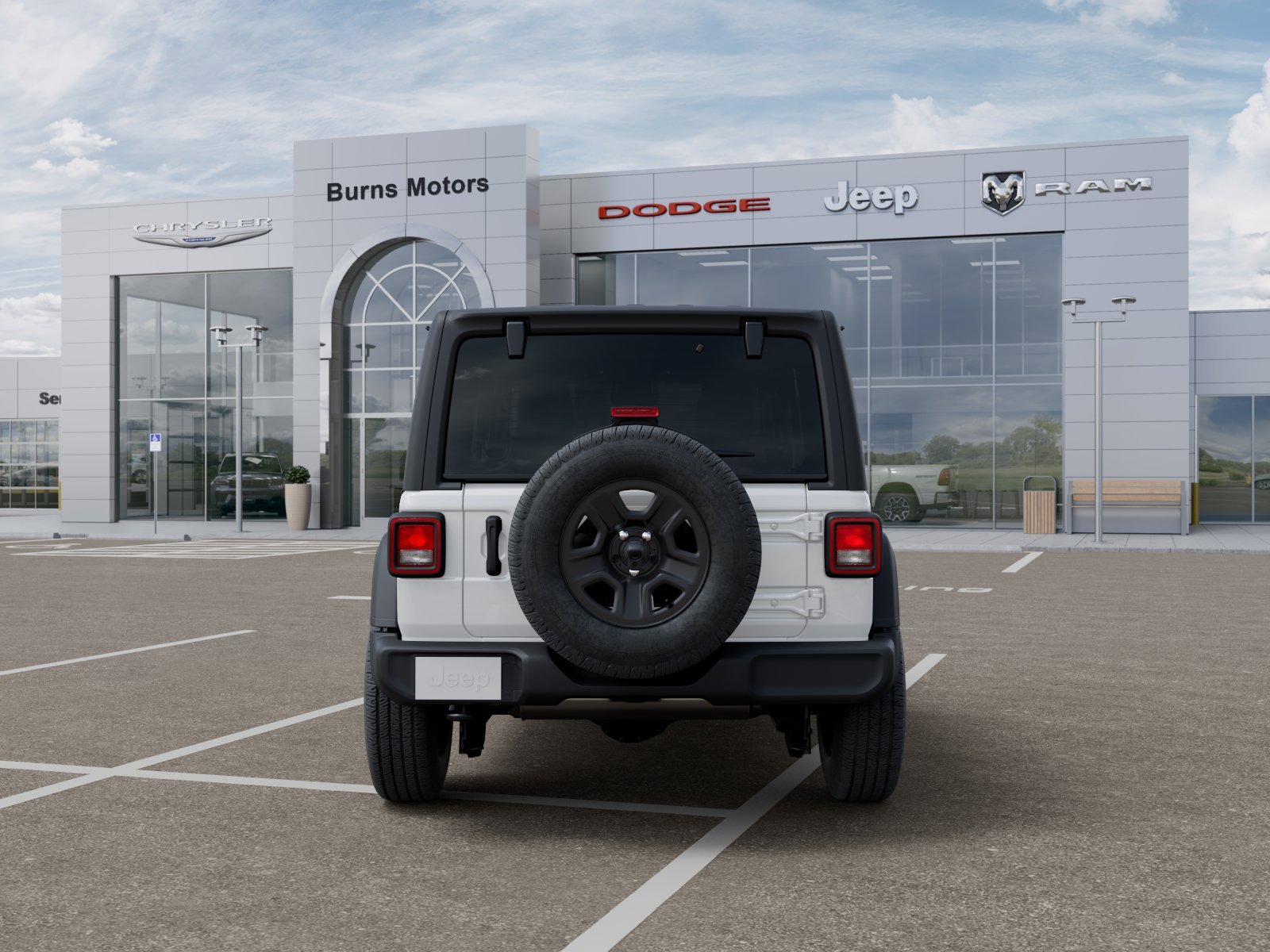 New 2026 Bright White Clear-Coat Exterior Paint Jeep Sport 4-Door image 33