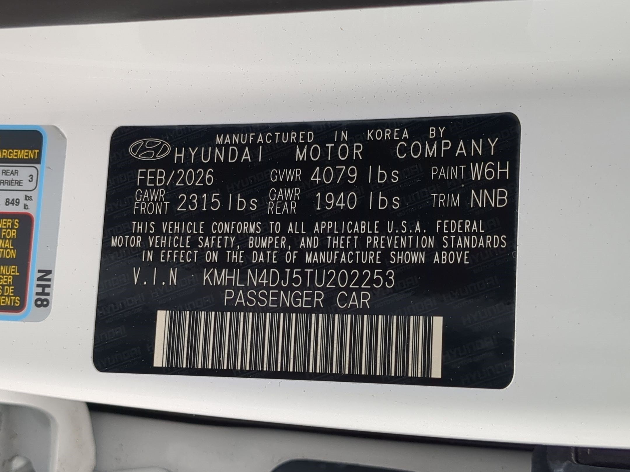 Certified Used 2026 Serenity White Hyundai Limited image 35