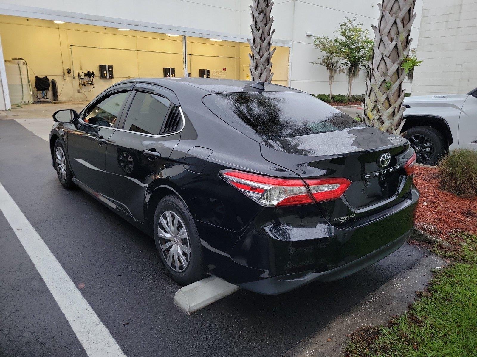 Used 2019 Midnight Black Metallic Toyota LE image 2