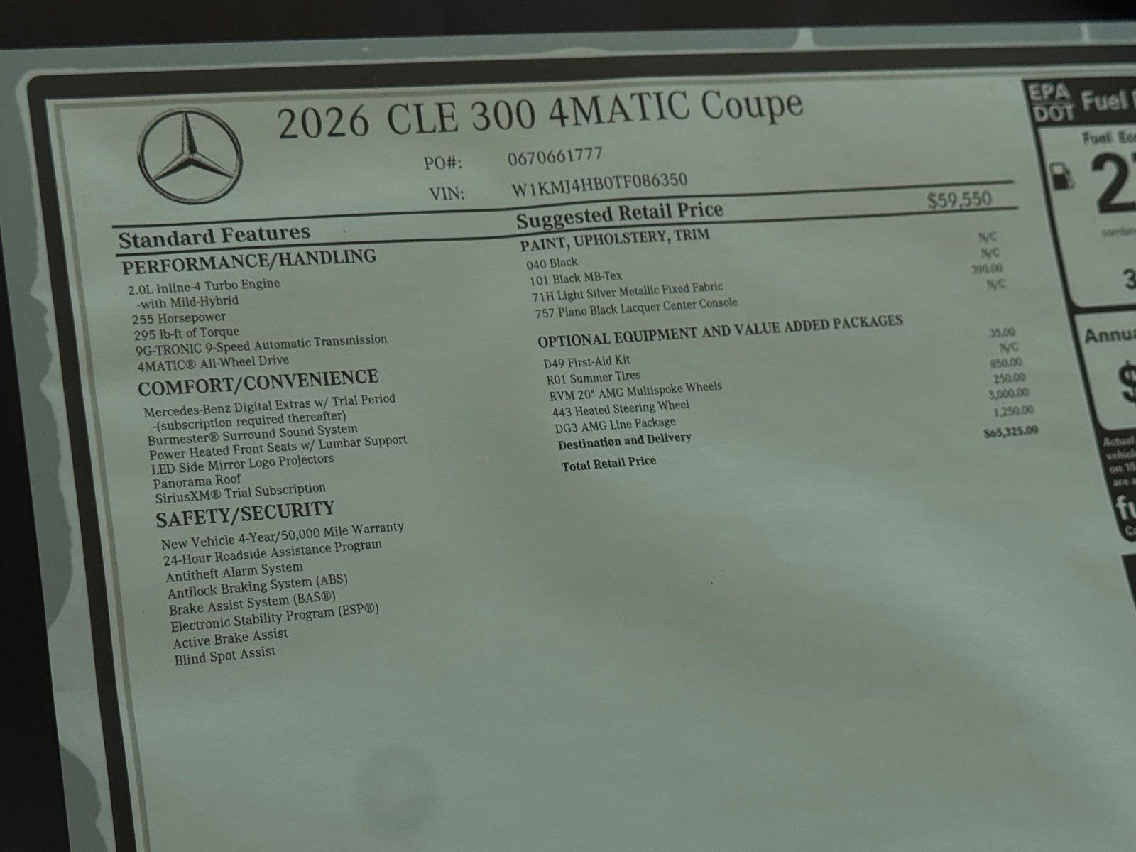 New 2026 Black Mercedes-Benz CLE 300 image 22