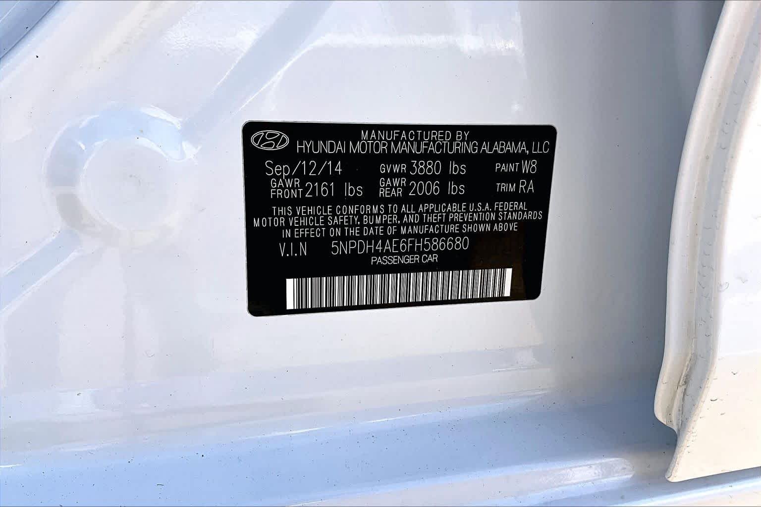 Used 2015 Quartz White Pearl Hyundai SE image 33