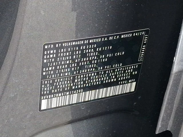 New 2026 Gray Volkswagen 2.0T S image 14