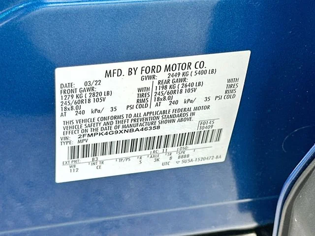 Used 2022 Blue Ford SE image 30