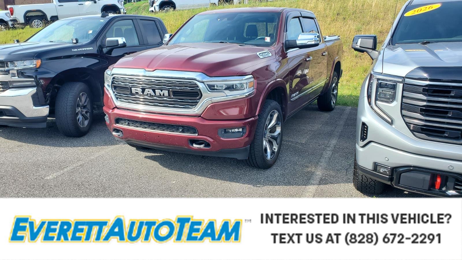 Used 2020 Delmonico Red Pearlcoat Ram Limited image 1