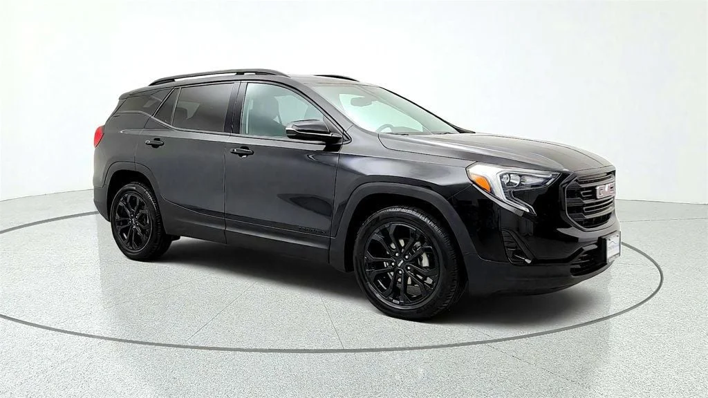 Used 2021 Ebony Twilight Metallic GMC FWD 4dr SLT Elevation Edition w/ Preferred Pkg image 3