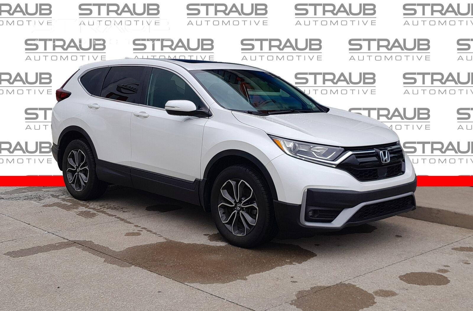 Used 2021 Platinum White Pearl Honda EX-L AWD image 1