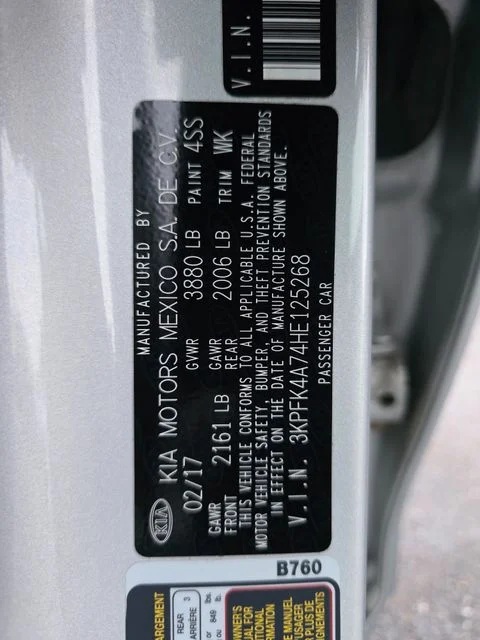 Used 2017 Silky Silver Kia LX image 25