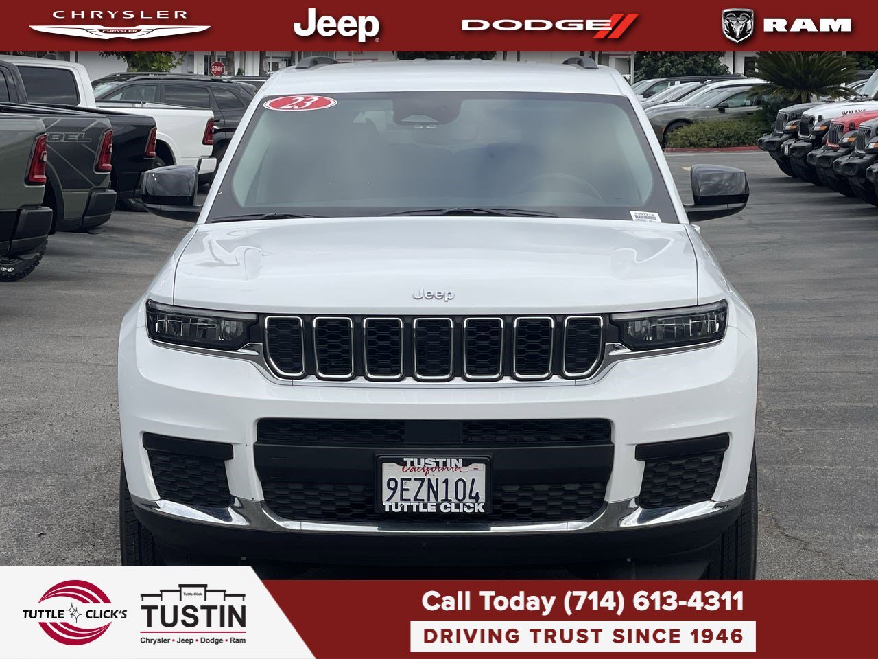 Used 2023 Bright White Clearcoat Jeep Laredo image 2
