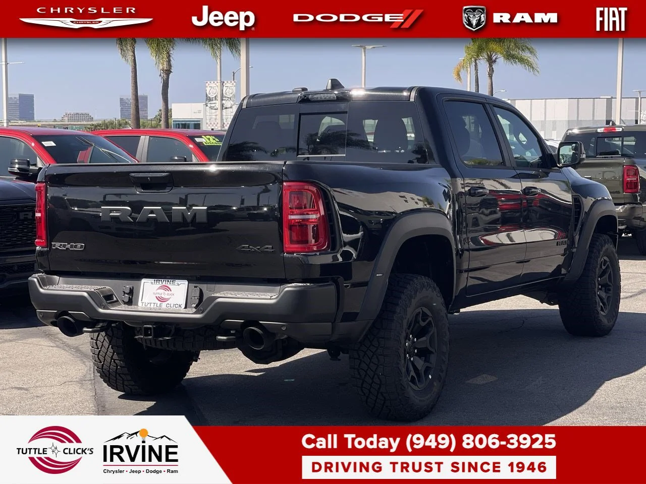 New 2026 Diamond Black Crystal Pearl-Coat Exterior Paint RAM RHO image 12