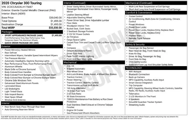 Used 2020 Gray Chrysler Touring image 29
