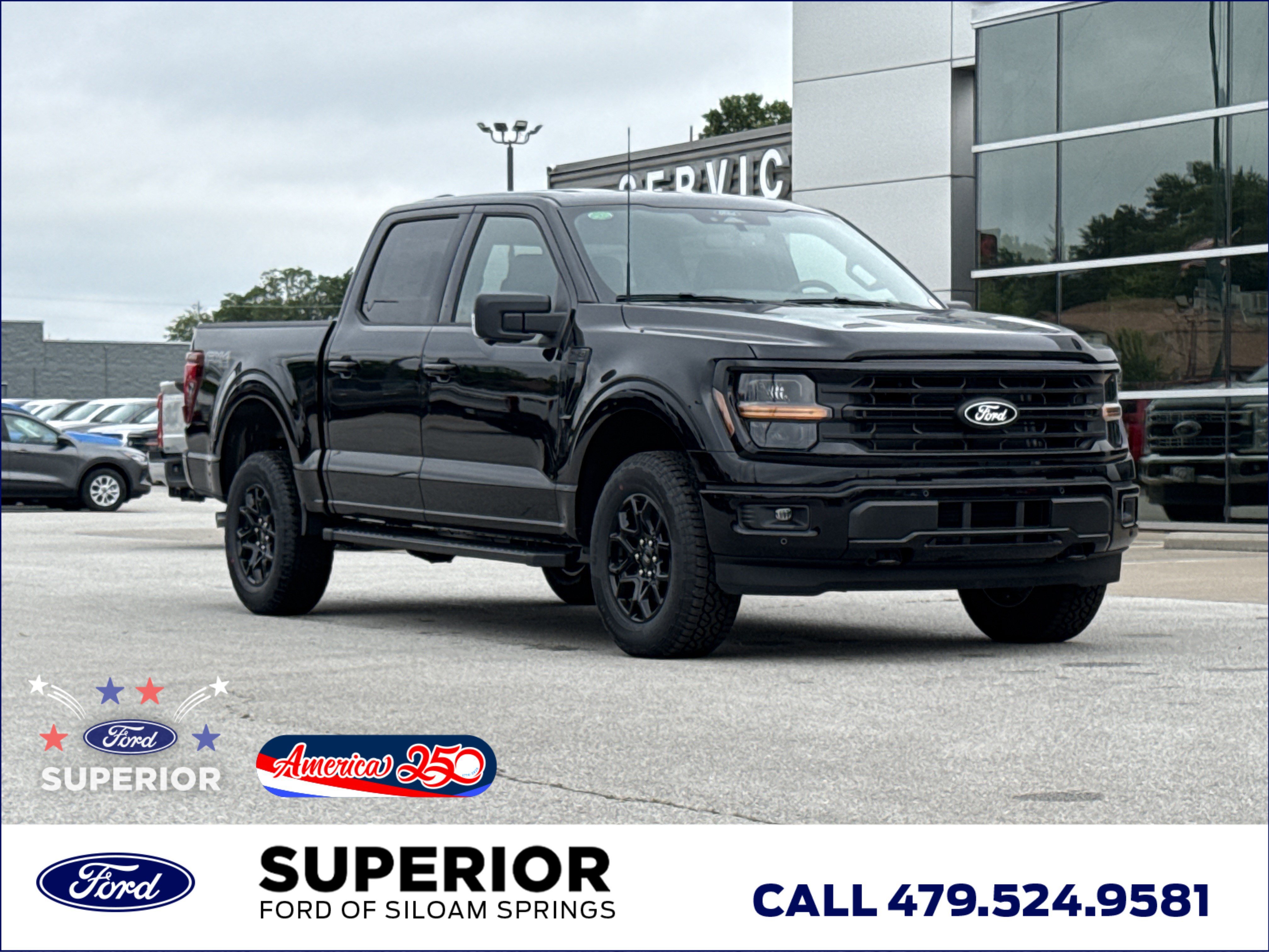 New 2026 Agate Black Metallic Ford XLT 4WD image 1