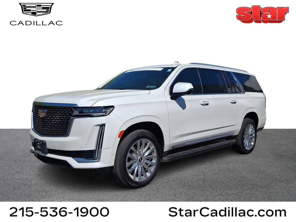 Crystal White Tricoat 2024 Cadillac Escalade ESV Premium Luxury 4WD SUV / Crossover Four-Wheel Drive