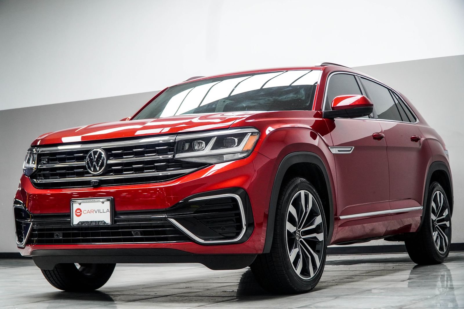 Used 2020 Red Volkswagen 3.6L V6 SEL Premium R-Line image 8