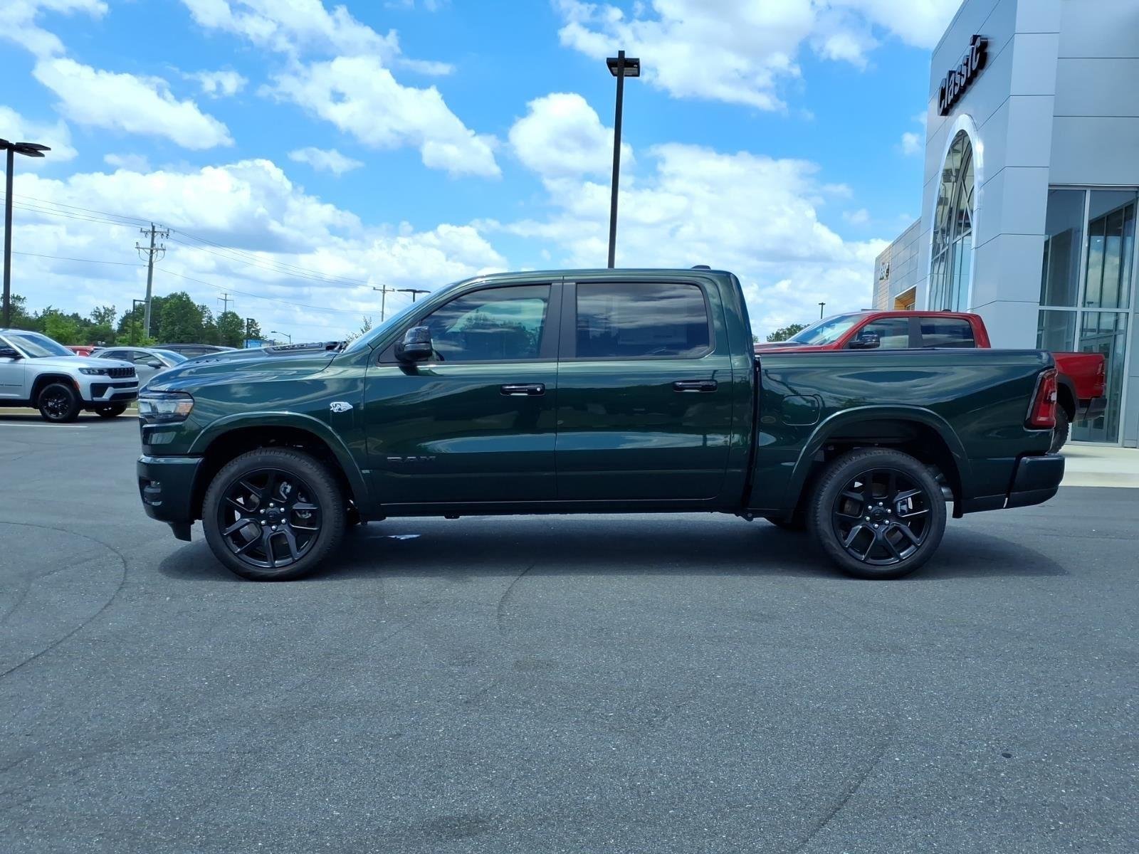 New 2026 Serrano-Green Metallic Exterior Paint RAM Laramie image 3