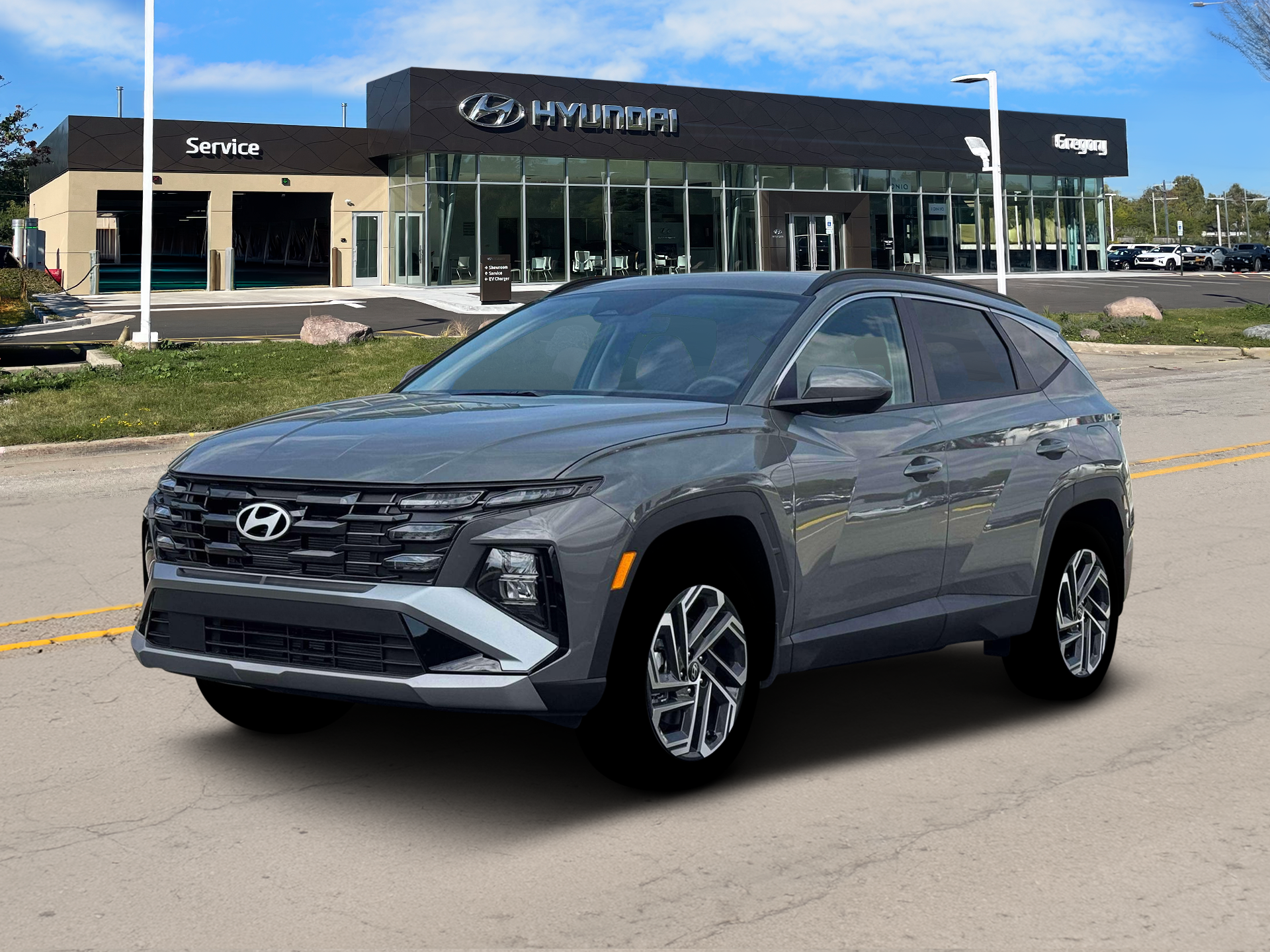 New 2026 Gray Hyundai SEL Plus AWD image 1