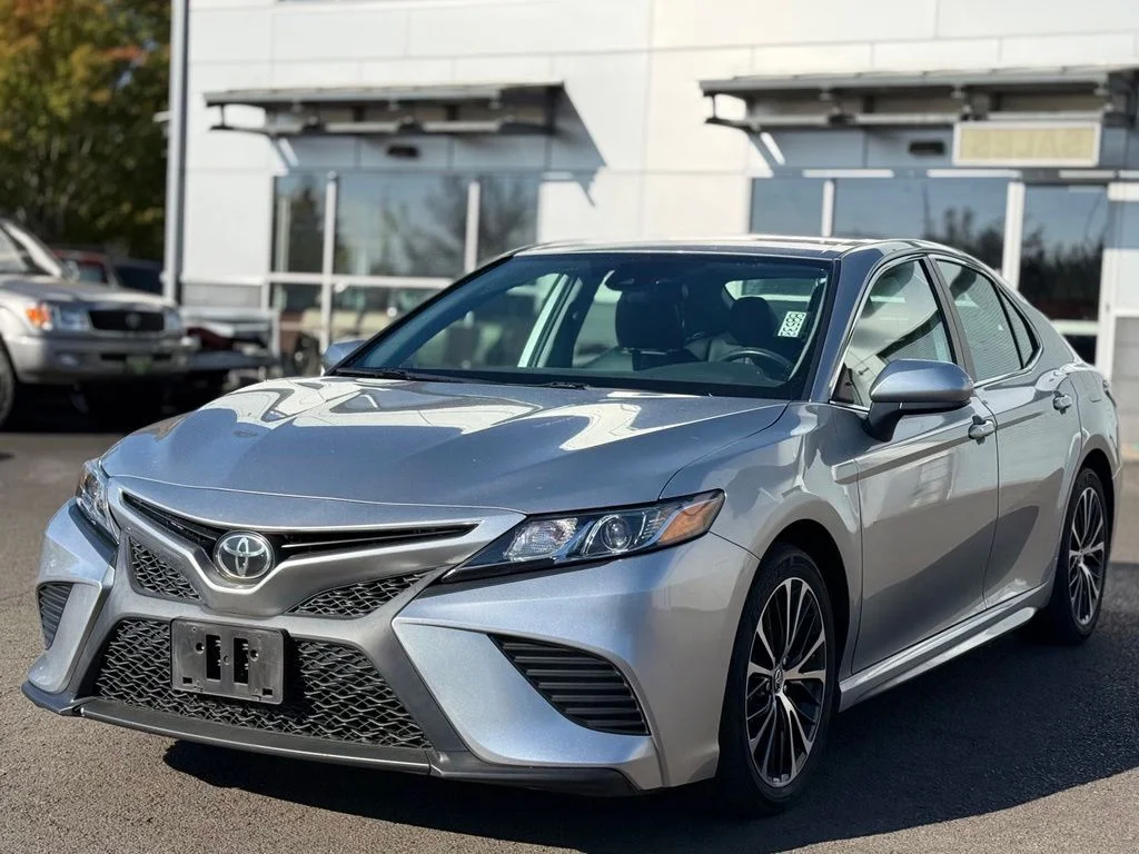 Used 2019 Celestial Silver Metallic Toyota SE image 1