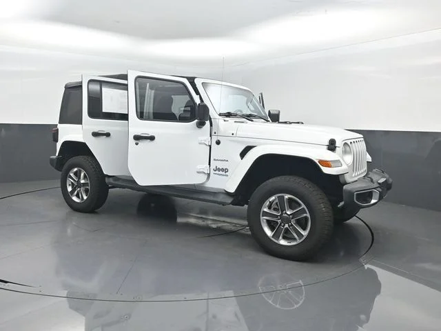 Used 2021 White Jeep Unlimited Sahara 4xe image 27