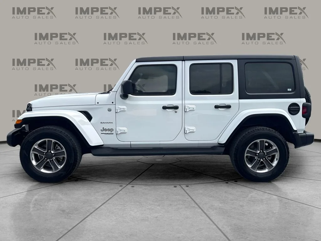 Used 2022 White Jeep Unlimited Sahara image 2