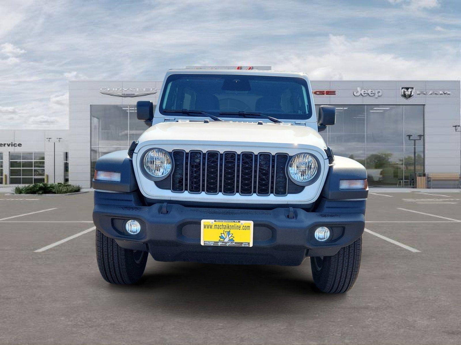 New 2026 Bright White Clear-Coat Exterior Paint Jeep Sport S image 8