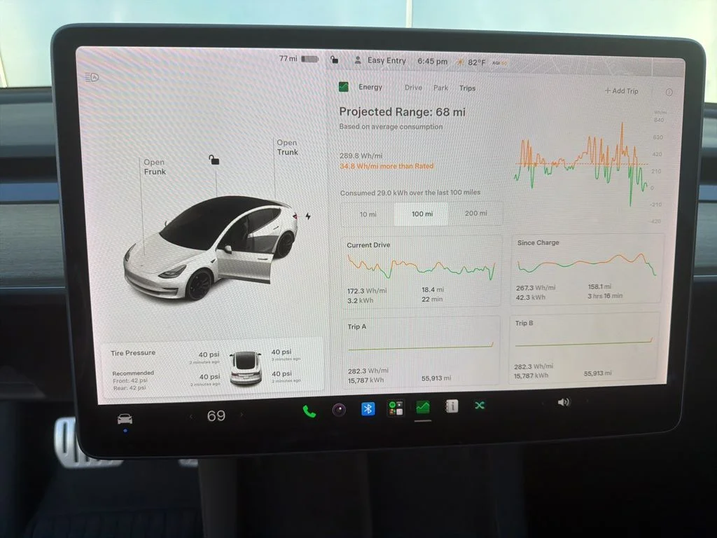 Used 2021 White Tesla Performance image 8