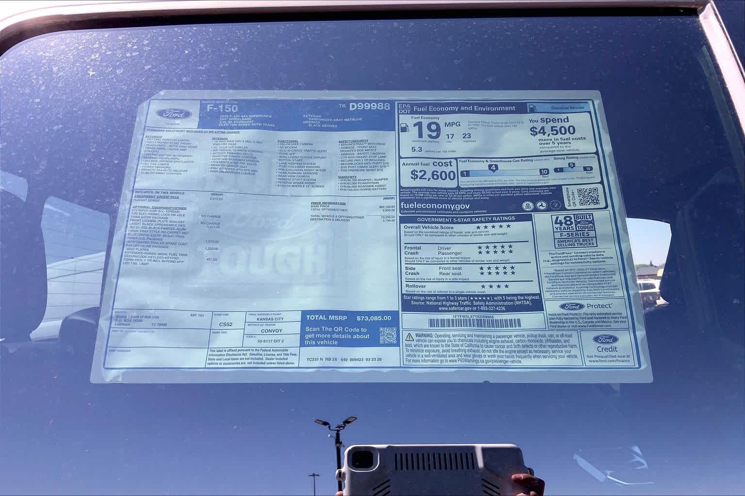 New 2026 Carbonized Gray Metallic Ford Lariat® image 22