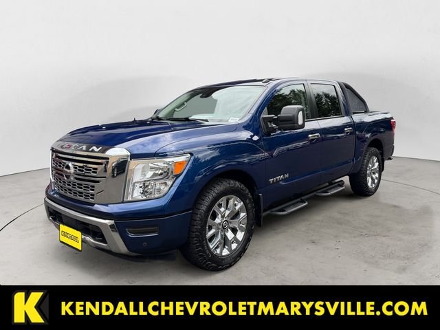 Used 2021 Blue Nissan SV image 1