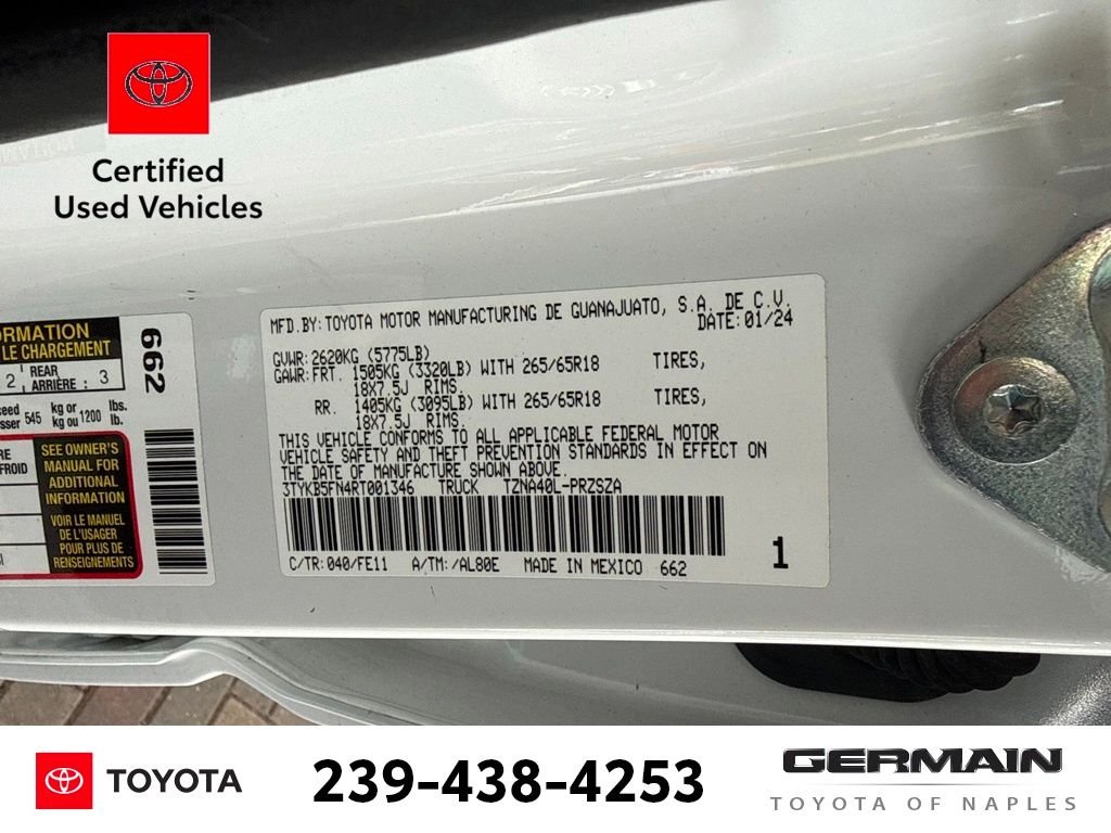 Used 2024 White Toyota TRD Sport image 22